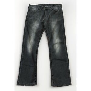 Seven7 Jeans Mens Size 35x27 Light Black Wash Straight Fit Stretch Denim Casual